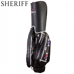 【数量限定】 シェリフ カジノシリーズ SCA-008 カート キャディバッグ ブラック SHERIFF ゴルフバッグ