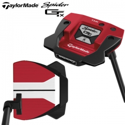 テーラーメイド ゴルフ スパイダーGTX レッド トラスヒール パター KBS 120 BLACK STEPPED スチールシャフト TaylorMade Spider GTX RED Truss TM1【あすアト】