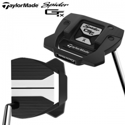 テーラーメイド ゴルフ スパイダー GT X ブラック スモールスラント パター KBS 120 CHROME STEPPED スチールシャフト TaylorMade Spider GTX BK #3【あすアト】