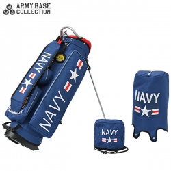 アーミーベース USネイビー ABC-056SB スタンド キャディバッグ ネイビーブルー ARMY BASE COLLECTION U.S.NAVY ゴルフバッグ 海軍 ミリタリー