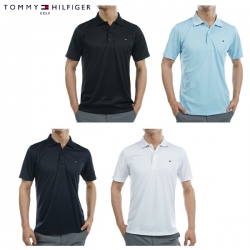 【送料無料】 トミーヒルフィガー ゴルフ THMA316 ベーシック フラッグ ポロシャツ 半袖 ゴルフウェア トップス