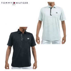 【送料無料】 トミーヒルフィガー ゴルフ THMA340 カモフラージュ メッシュジャガード 台衿付 シャツ 半袖 ポロシャツ ゴルフウェア