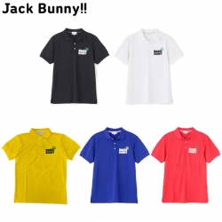 【クリアランス】 ジャックバニー ゴルフ 10周年記念アイテム 3160423 ZERO AQUA 鹿の子 半袖 ポロシャツ Jack Bunny!!  ゴルフウェア