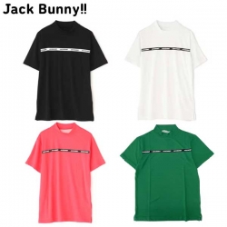 【クリアランス】 ジャックバニー ゴルフ 3167345 サライテック 半袖 モックネック シャツ Jack Bunny!!  ゴルフウェア