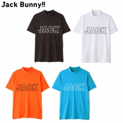 【クリアランス】 ジャックバニー ゴルフ 3167531 サライテック 半袖 ハイネック シャツ Jack Bunny!!  ゴルフウェア
