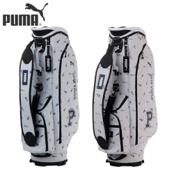 プーマ ゴルフ 090091 フラッグ グラフィック カート キャディバッグ Tropical Aqua(01),Bright White(03) PUMA ゴルフバッグ