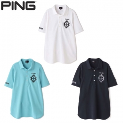 【送料無料】 ピン ゴルフ 3160101 ドライタッチカノコ 半袖 ポロシャツ PING