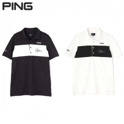 【送料無料】 ピン ゴルフ 3160313 持続性冷感  ベアカノコ 半袖 ポロシャツ ゴルフウェア PING