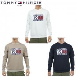 トミーヒルフィガー ゴルフ THMA350 ロゴ クルーネック スウェット シャツ ゴルフウェア 長袖 TOMMY HILFIGER