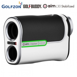 ゴルフゾン GOLF BUDDY aim L30 Stabilized レーザー距離計 ホワイト×ブラック(WHBK) GOLFZON ゴルフバディ レンジファインダー ゴルフ用距離測定器【あすアト】