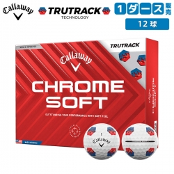 キャロウェイ ゴルフ クロムソフト トゥルートラック ゴルフボール CHROME SOFT TRUTRACK 1ダース/12球【あすアト】