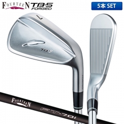 フォーティーン ゴルフ TB-5 FORGED アイアンセット 5本組(6-P) FT-70i カーボンシャフト Fourteen TB5 フォージド【あすアト】