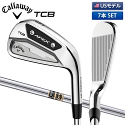 【USモデル/数量限定モデル】キャロウェイ APEX TCB RAW アイアンセット 7本組(4-P) ダイナミックゴールド スチールシャフト