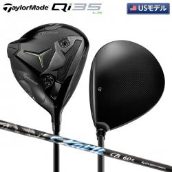 【USモデル】テーラーメイド Qi35 LS デザイナーシリーズ ブラック ドライバー ミツビシ カイリ ブルー CB DarkWave 60 カーボンシャフト