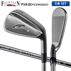 フォーティーン TB-5（'25） FORGED ダイヤモンドブラックサテン仕上げ アイアンセット 5本組(6-P) FS90iBK スチールシャフト